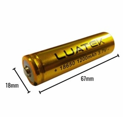 BATERIA LANTERNA TATICA 18650 3.7V 1200MAH