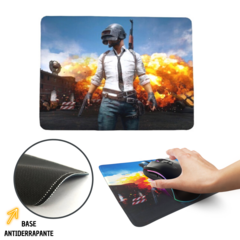 MOUSE PAD 21X25CM BASE ANTIDERRAPANTE C/COSTURA PUBG-1 KAP-1001