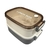 Lunchera doble apilable con cubierto