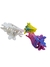 Hebilla flor colores x12