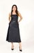 Vestido Couro de fivela