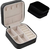 Mini porta joias com zíper portátil - Preto - comprar online