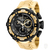 Relógio Invicta Reserve Thunderbolt 21360 - dourado com mostrador preto 52mm - comprar online