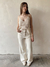 Jean Wide leg beige