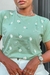 T-shirt Margaridas Póa - Verde Chá - Amanda T-shirts