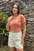 T-shirt Margarida Poá -Coral na internet