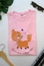 T-shirt Deus é bom o tempo todo - Rosa Bebê