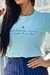 T-shirt O combustivel dos meus dias é a minha fé em Deus - Azul claro na internet