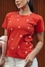 T-shirt Corações desenhados poá -Telha - comprar online