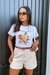 T-shirt Flower market california -branco