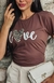 T-shirt Love Coração Animal Print na internet