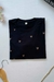 T-shirt Coracões desenhados poá -Preto na internet