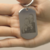 Llavero personalizado placa militar para imagen y frase en internet