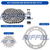 Kit Relação Titanium NXR 160 BROS (15-24) / XRE 190 (16-24) 48Z X 16Z C/CORRENTE 428H X 128L na internet
