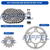 Kit Relação Titanium FAZER 150 (14-24) / YBR 125i FACTOR (17-24) / FACTOR 150 (16-24) 41Z X 14Z C/CORRENTE 428H X 126L na internet