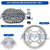 Kit Relação Titanium CG 150 [START/CARGO/FAN/TITAN] (04-16) 43Z [C/ANEL] X 16Z C/CORRENTE 428H X 118L na internet