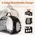 Transparente Dobrável Pet Travel Carrier Bag, portátil Crossbody Bag, respirá