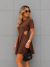 Vestido Com Abertura Lateral - Loja BlissWear