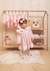 Vestido Infantil em Plush com Babados
