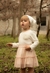 Conjunto Infantil Blusa+ Saia de Tule com Cós de Elástico