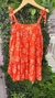 Vestido Floral Laranja - Allecrim Dourado  Boutique Kids