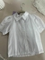 Camisete Infantil Branca com Manga Curta Bufante