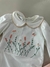 Conjunto Body Floral com Calça Texturizada Rosa Bebê - comprar online