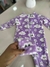 Macacão Bebê Lilás em Plush Estampado – Nuvens e Estrelinhas - comprar online
