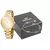 Kit Relógio Feminino Dourado Pulseira Colorida