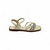 Rasteira Moleca Off White Strass