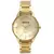 Kit Relógio Feminino Madrepérola Dourado Vidro Facetado com Pulseira - comprar online