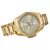 Relógio Masculino Aço Catraca Facetada Dourado - comprar online