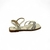 Rasteira Moleca Off White Strass na internet