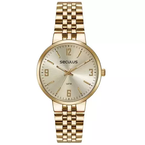 Relógio Feminino Casual Dourado