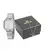 Kit Relógio Feminino Prata Colar e Brincos Strass