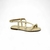 Sandália Rasteira Beira Rio Creme D Dourado - comprar online