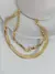 Pulseira Folheada a Ouro 18K - Dupla Fita Laminada