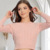 Blusa Cropped Modal Manga Longa - comprar online