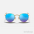 Round Metal - Dorado/Azul Espejado - comprar online