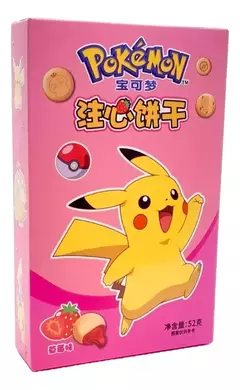 Galletitas Rellenas Pikachu Pokemon Frutilla 52gr