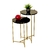 Mesa Centro Apoio Decorativo Sala Estar Moderno Casa Sofá Conjunto 65x35