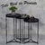Mesa Canto Lateral Kit Apoio Conjunto Decorativa Pequena Rustico Ambiente Recepção Casa - Maraka Interiores