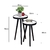 Imagem do Mesa Pé Palito Lateral Pequena Canto Apoio Sofá Redonda Decorativa 54x44