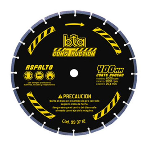 Disco Diamantado Segmentado – Profesionales (ASFALTO) 400 mm. - comprar online