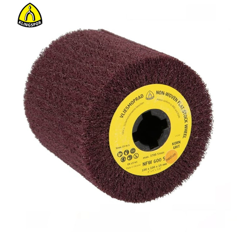 Rodillo de Fibra Sintética no Tejida, de Oxido de Aluminio NFW 600 S Ø 100 x 100 x 19 Gr. Muy Fino - comprar online