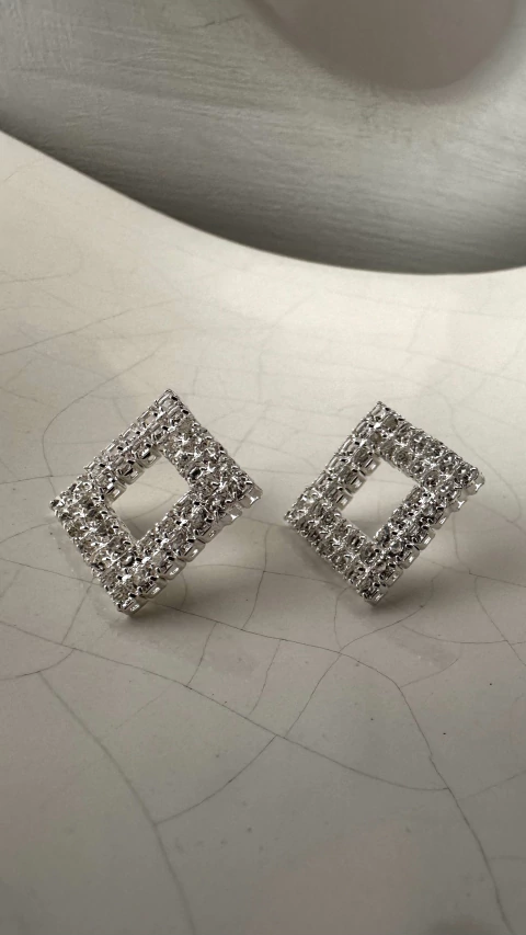 AROS "ROMBO STRASS" - comprar online