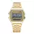Relógio esportivo digital unissex LED, relógios de pulso militar, ouro, prata,