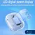 Auscultadores sem fio Bluetooth, T2 TWS, auscultadores transparentes ENC, displa - Loja R Ribeiro
