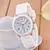 Imagem do 2023 Nova Marca de Moda de Luxo Relógio das Mulheres Silicone Strap Quartz Rel?