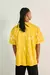 Camiseta amarilla tie dye oversize con diseño de bob esponja - tienda en línea